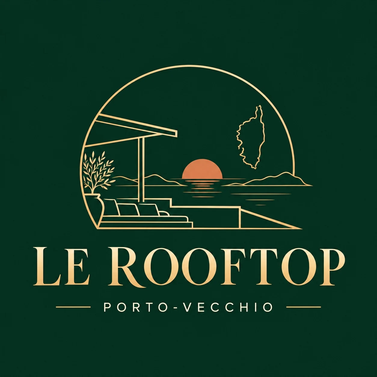 Logo officiel Le Rooftop Porto-Vecchio